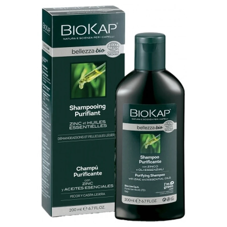 Champú purificante ecológico Biokap Bellezza, 200 ml