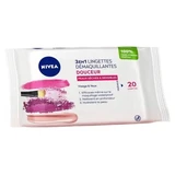 Nivea 3-in-1 Gentle Makeup Remover Wipes for Dry & Sensitive Skin, 20 Wipes