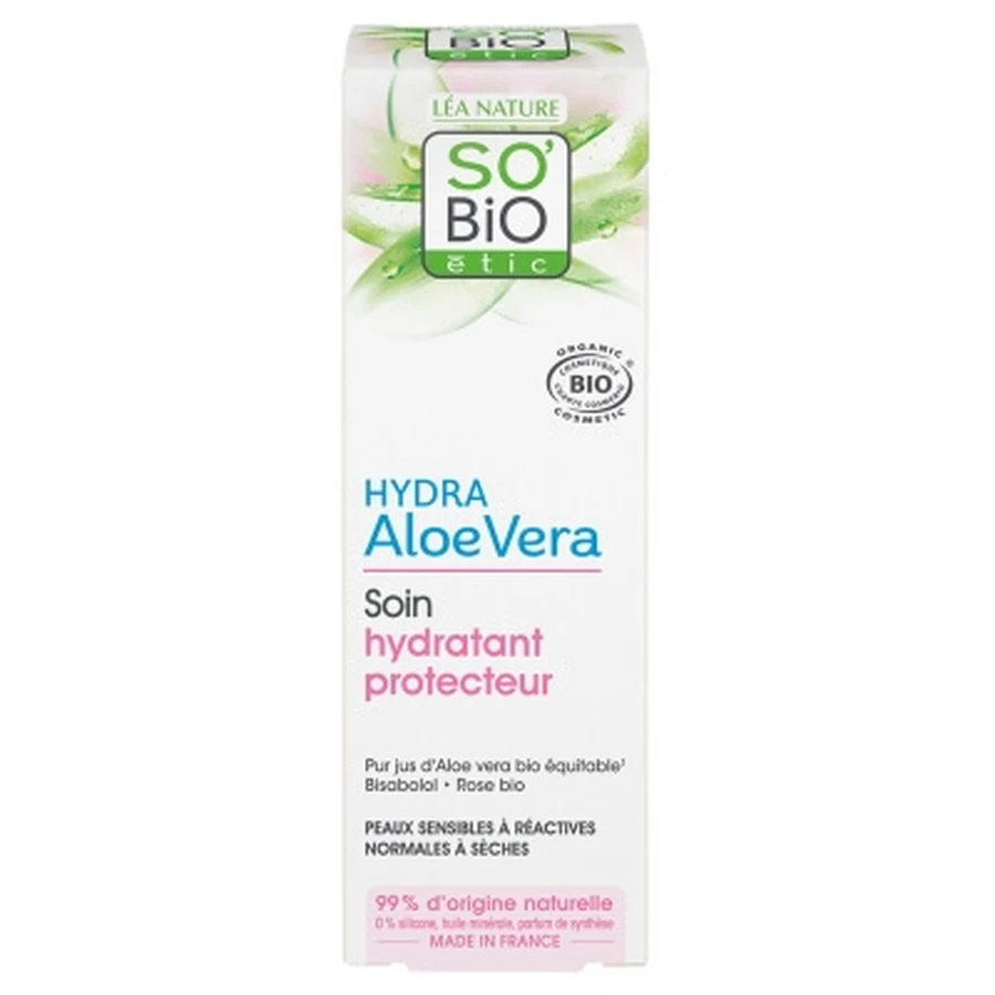 Léa Nature SO BIO étic Hydra Aloe Vera – organiczny krem nawilżający z filtrem ochronnym 50 ml: ceny i cechy