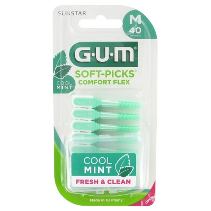 GUM Soft-Picks Comfort Flex Cool Mint, 40 Count