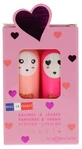 Bálsamos labiales perfumados Inuwet Duo: vainilla-coco y cereza, 2 x 3,5 g