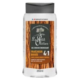 Le Petit Olivier 4-in-1-Duschgel mit belebender Wirkung, holzig-frisch, 250 ml