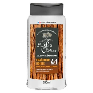 Le Petit Olivier Gel Douche Énergisant 4en1 Fraîcheur Boisée 250 ml