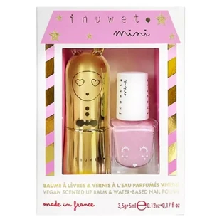 Inuwet Lip Balm Set 3.5 g + Watermelon-Scented Nail Polish 5 ml
