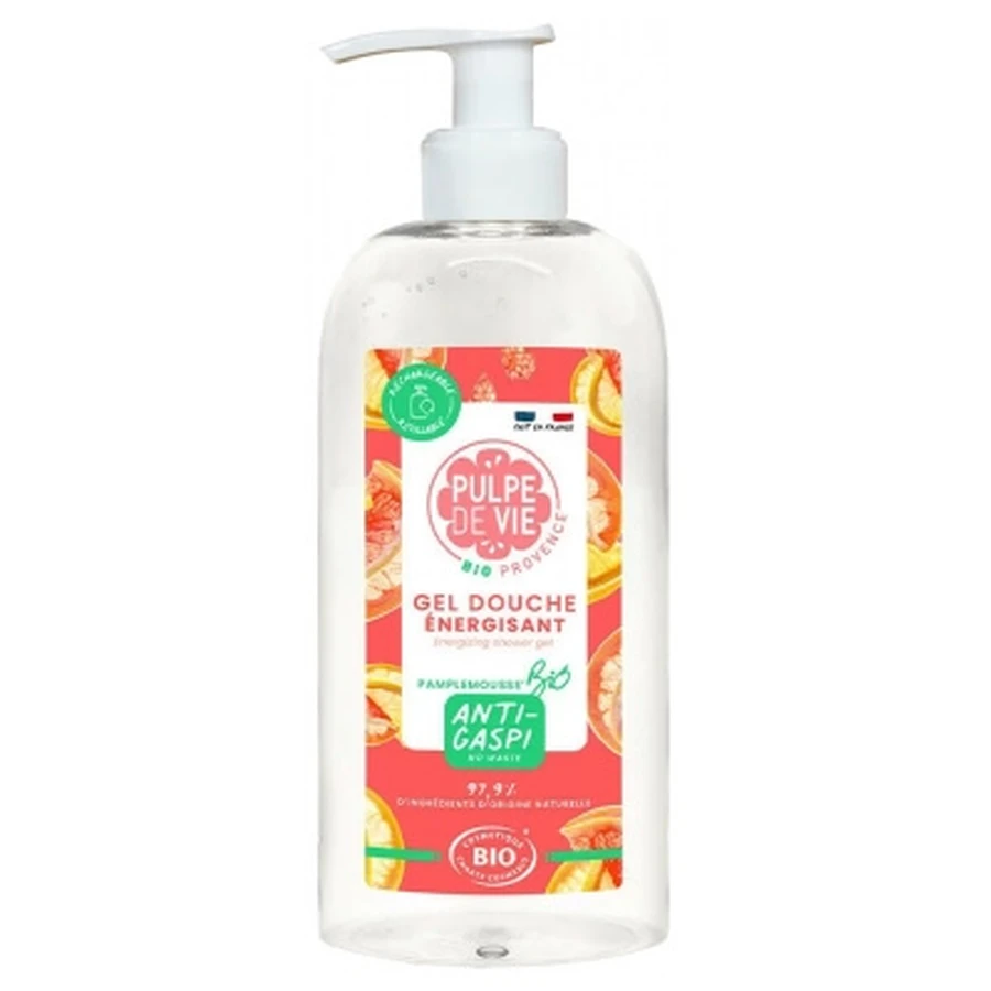 Pulpe de Vie Gel Douche Énergisant Pamplemousse Bio 400 ml