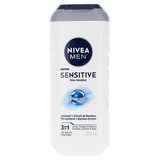 Nivea Men Sensitive 3-in-1 Shower Gel for Body, Face, and Hair, 250 ml