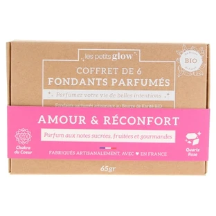 Set de regalo «Les Petits Glow» de Natura Square: 6 bálsamos corporales ecológicos con aroma «Love & Comfort», 65 g
