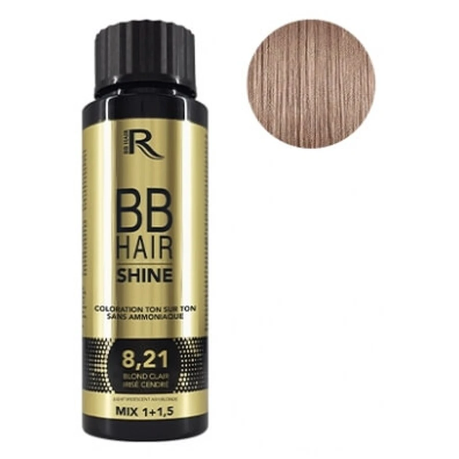 Generik Tone-on-Tone Haarkleur 8.21 Lichtblond met As-Iris BBHair Shine Generik