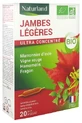Naturland Organic Light Legs, 20 ampollas bebibles de 10 ml cada una