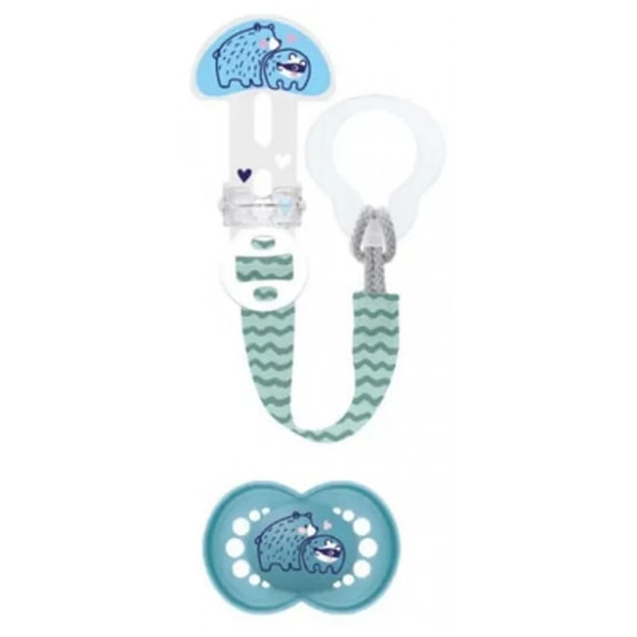 Chupete natural MAM Original para a partir de los 6 meses con clip para chupete