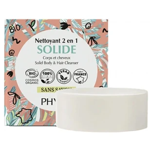 Gel de baño y champú sólido 2 en 1 ecológico de Phyt's, 109 ml
