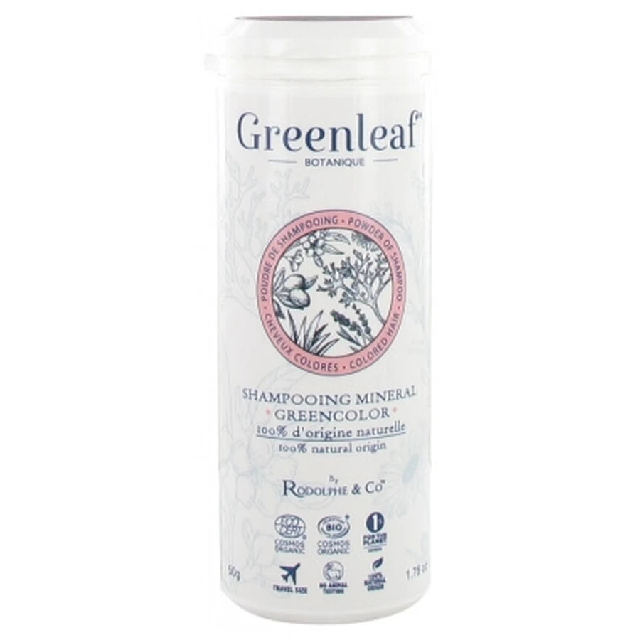 Champú mineral ecológico Greenleaf Greencolor, 50 g