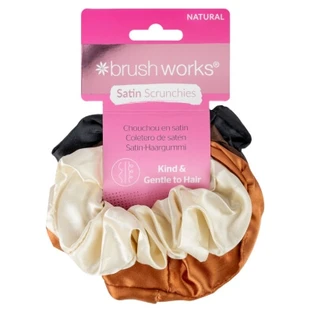 Brushworks 4 gomas para el pelo satinadas