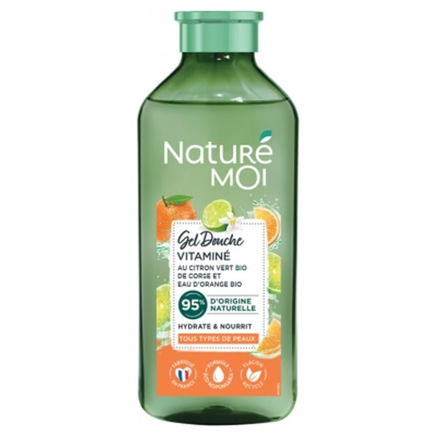 Naturé Moi Gel Douche Vitaminé Citron Vert et Orange Bio 250 ml