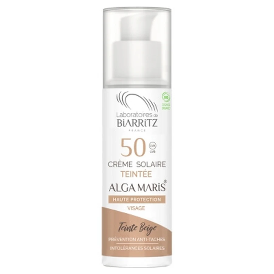 Laboratoires de Biarritz: Crema solar facial con color ecológica, SPF 50, 50 ml