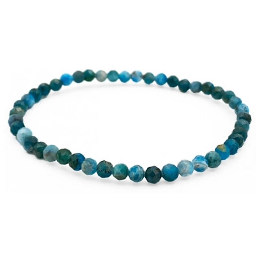 Natura Square-armband met gefacetteerde blauwe apatiet