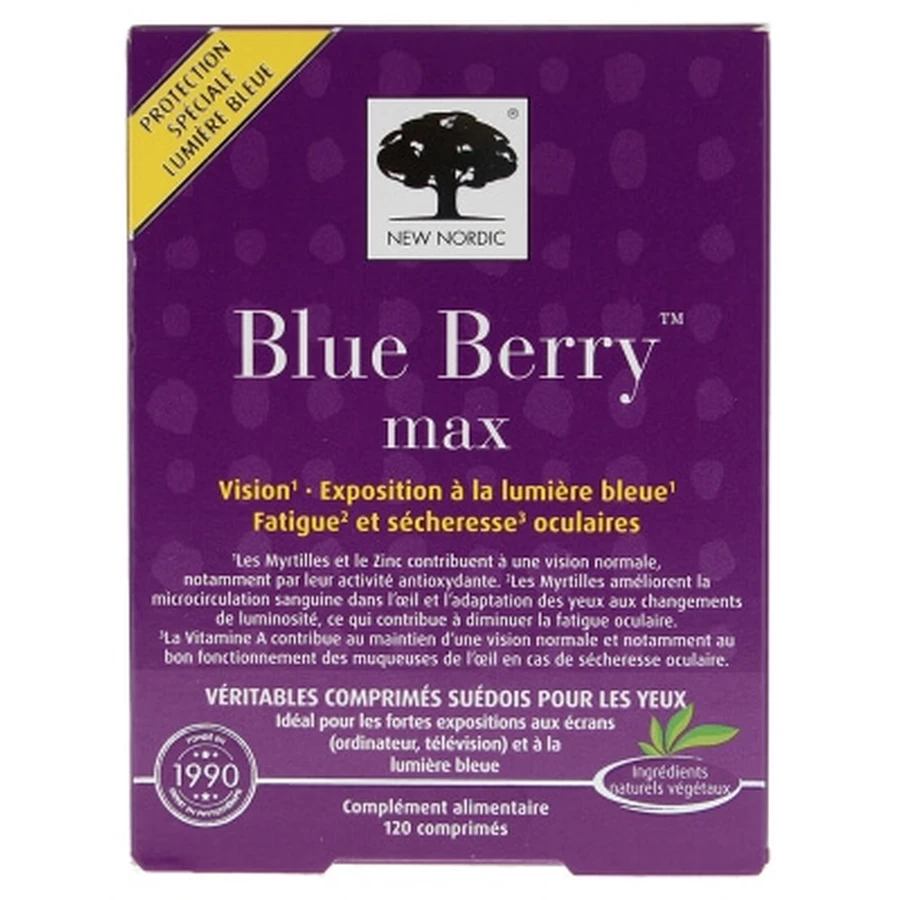New Nordic Blue Berry Max 120 Tablets