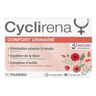 3C Pharma Cyclirena Confort Urinaire 15 Comprimés + 15 Gélules
