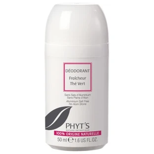 Phyt's Deodorant organic cu ceai verde, tip roll-on, 50 ml