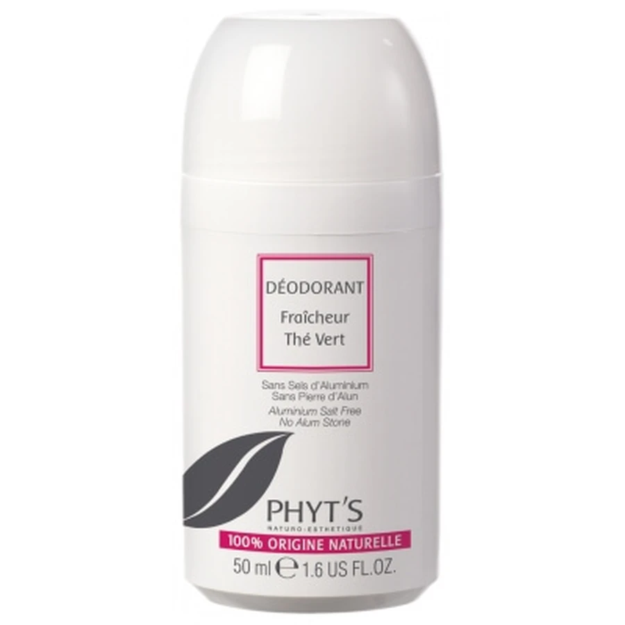 Phyt's Deodorant organic cu ceai verde, tip roll-on, 50 ml