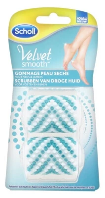 Scholl Velvet Smooth Exfoliator for Dry Skin, 2 Rolls