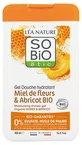 Léa Nature SO BIO étic Feuchtigkeitsspendendes Duschgel mit Bio-Blütenhonig und Aprikose, 450 ml