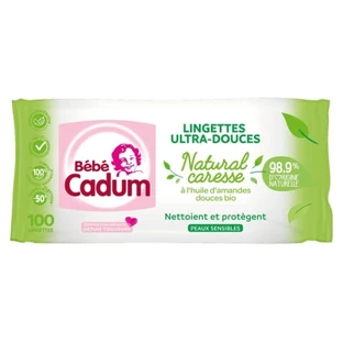 Cadum Baby Cadum Ultra-Gentle Wipes for Sensitive Skin, 100 Wipes