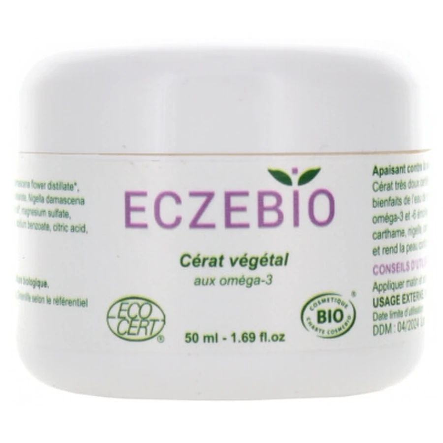 Pomada orgánica de origen vegetal Oemine Eczebio con omega-3 y omega-6, 50 ml