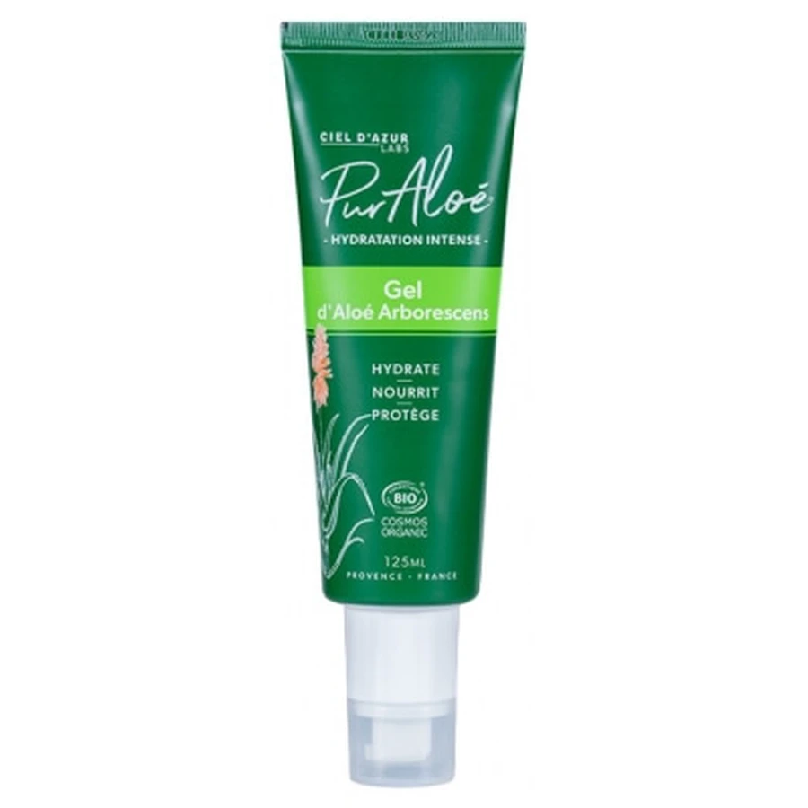 Pure Aloe Vera Gel, Organic Aloe Arborescens, 125 ml