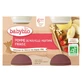 Babybio Manzana y fresa, a partir de los 6 meses, ecológico, 2 tarros de 130 g