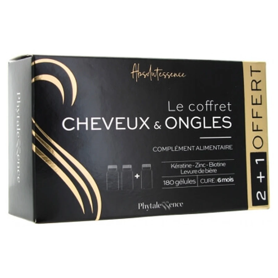 Phytalessence Absolutessence Cabello y uñas, paquete de 3 x 60 cápsulas