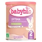 Babybio Optima 2 mit Milch von französischen Bauernhöfen, für Babys im Alter von 6 bis 12 Monaten, Bio, 400 g