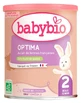 Babybio Optima 2 with Milk from French Farms, for 6- to 12-Month-Olds, Organic, 400 g
