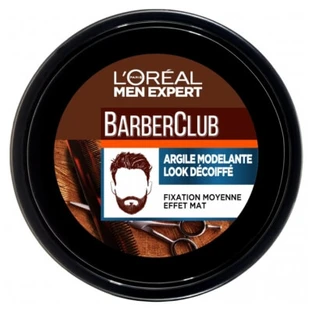 L'Oréal Paris Men Expert Barber Club Modeling Clay für einen zerzausten Look, 75 ml