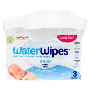 Waterwipes, Pack of 3 x 60 Wipes