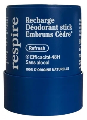 Respire Cedar Mist Deodorant Stick Refill, 50 g
