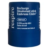 Respire Cedar Mist Deodorant Stick Refill, 50 g