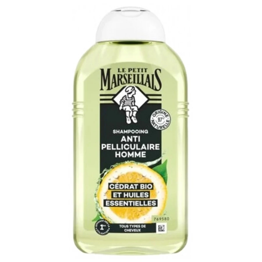Le Petit Marseillais Men's Anti-Dandruff Shampoo with Organic Citron and Essential Oils, 250 ml