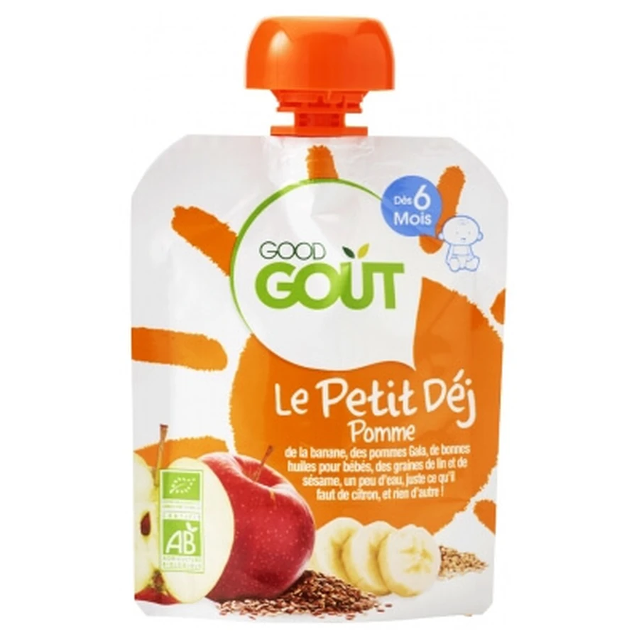 Good Goût Biologisch Appelontbijt voor baby’s vanaf 6 maanden, 70 g