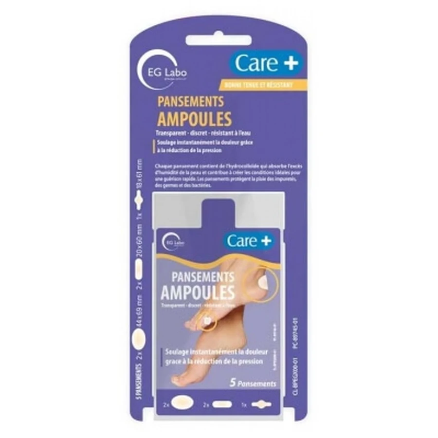 Care+ Blister Bandages: 5 Bandages, 3 Sizes