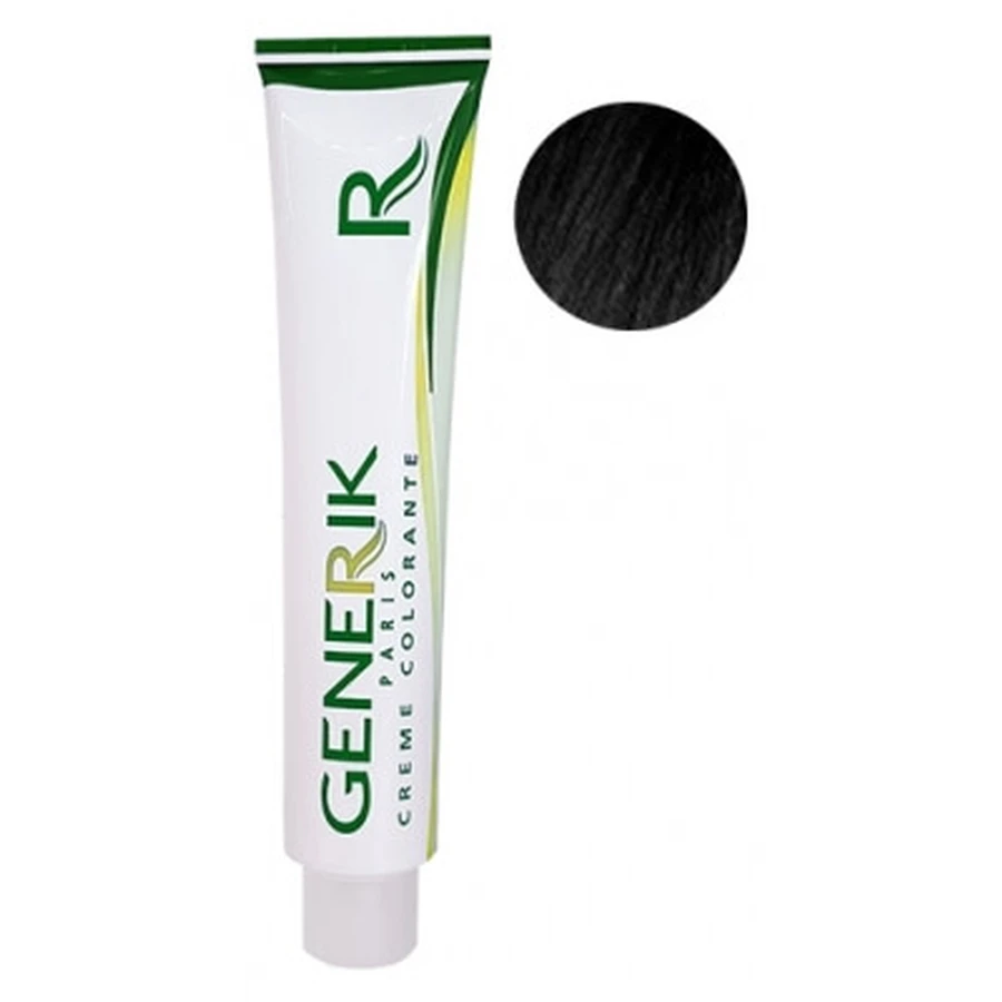 Crema de coloración sin amoniaco Generik n.º 1, negro