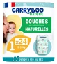 Pañales naturales Carryboo Nature, 24 unidades, talla 1 (2–5 kg)