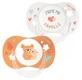 Luc and Léa Essentiel: 2 Anatomical Pacifiers with Comfort Flange + 18 Months and Up