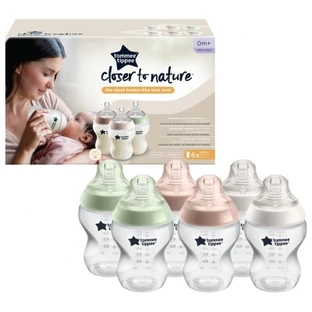 Tommee Tippee Closer to Nature 6 Flaschen, 260 ml, ab 0 Monaten