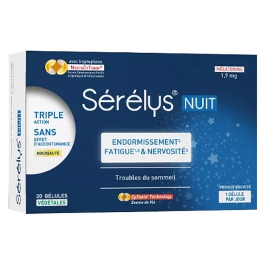 Sérélys Night, 30 Vegetarian Capsules