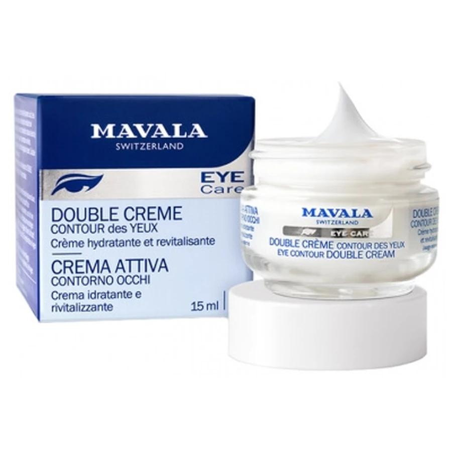 Mavala Eye Care Crema doble para el contorno de los ojos, 15 ml