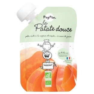 Popote Gourde Biologische zoete aardappelpuree, voor baby’s vanaf 4–6 maanden, 120 g