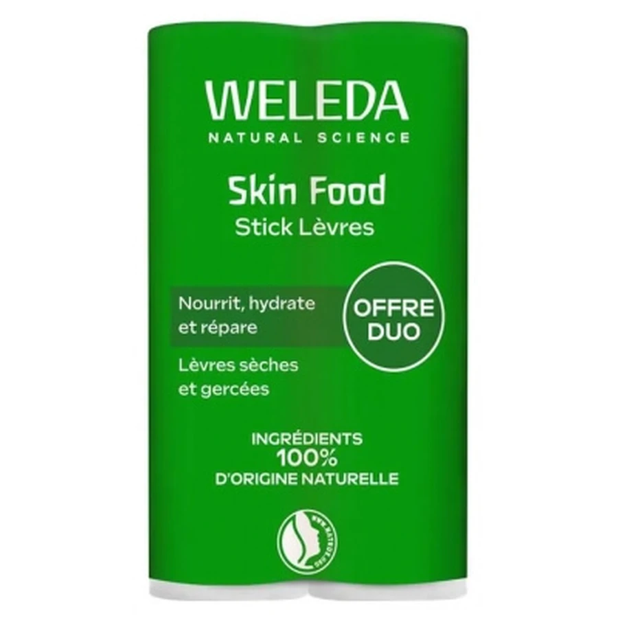 Weleda Skin Food Stick Lèvres Lot de 2 x 4,8 g