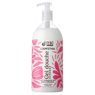 MKL Green Nature Cosm'Ethik Moisturizing Shower Gel with Organic Donkey Milk from the Pyrenees 1 L