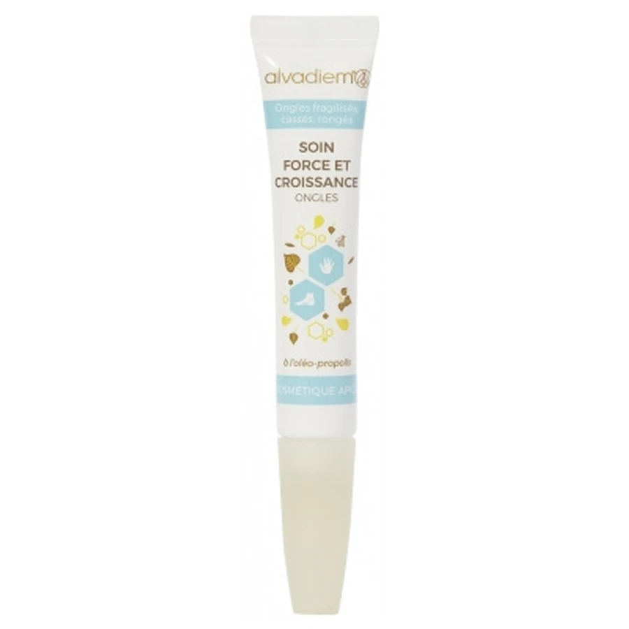 Alvadiem Cuidado para uñas débiles, rotas y mordidas: tratamiento para fortalecer y estimular el crecimiento, 10 ml